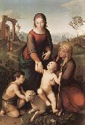 Overbeck, Johann Friedrich Maria und Elisabeth mit dem Jesus oil painting on canvas